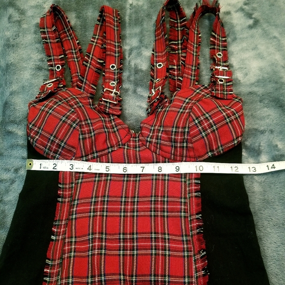 Vintage Lip Service Strappy Plaid Dress - Picture 5 of 9